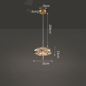 Creative Bedside Restaurant Small Chandelier (Option: Smoke Grey-C)